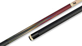 Predator 8-Point Sneaky Pete Pool Cue - Purple Heart/Curly - Elephant Patter Leather Wrap